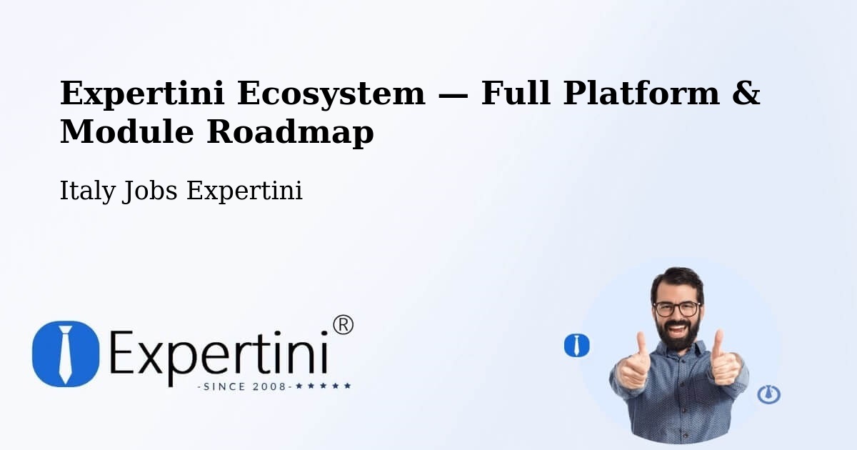 Expertini Ecosystem — Full Platform & Module Roadmap – Varese